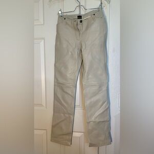 SHEIN SUD JEANS Vintage cream leather pants size 4